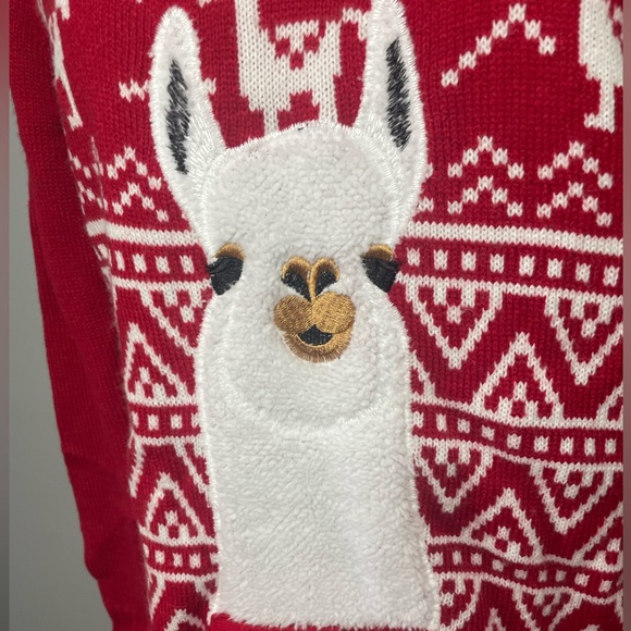 Christmas Holiday Llama Sweater Tunic/Dress - Picture 8 of 10
